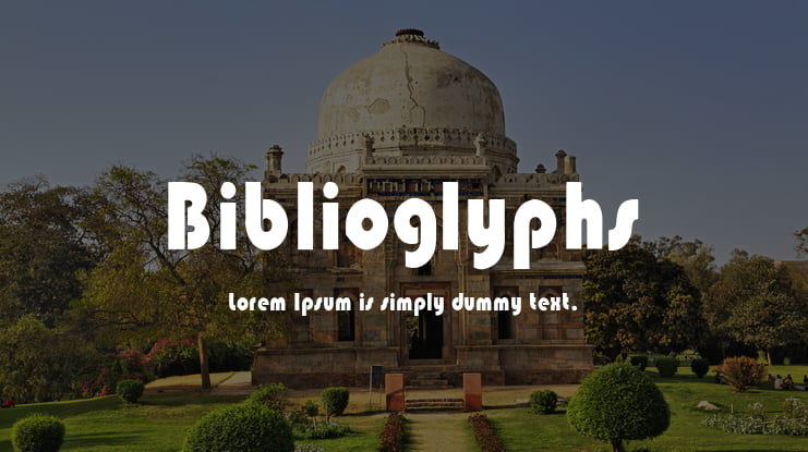Biblioglyphs Font