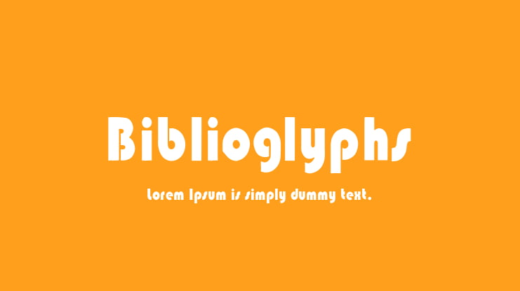 Biblioglyphs Font