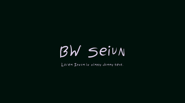 BW Seiun Font