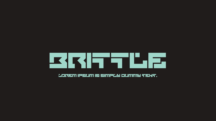 Brittle Font