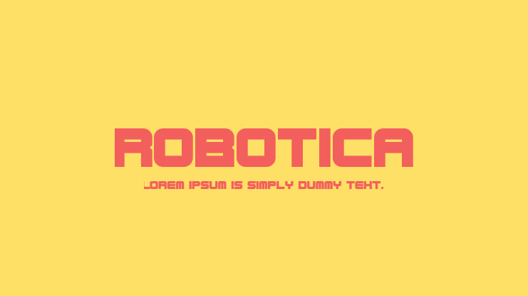 Robotica Font Family