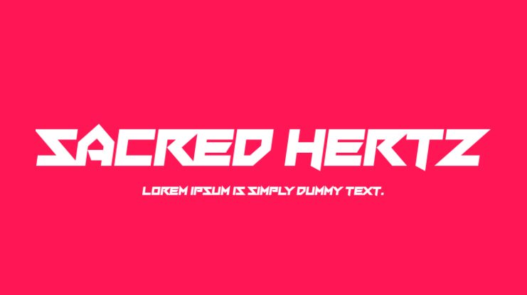 Sacred Hertz Font Family
