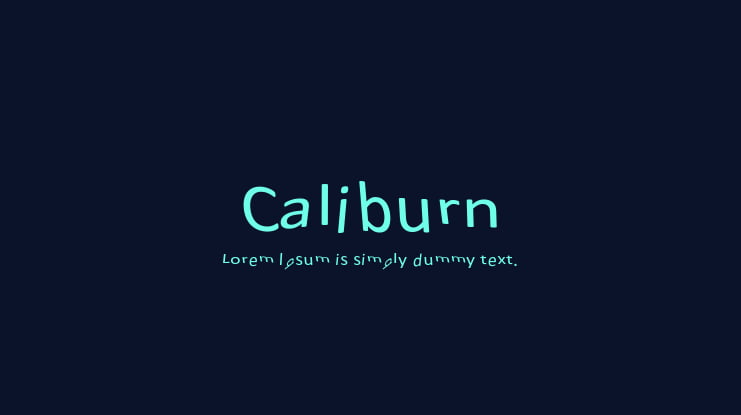 Caliburn Font