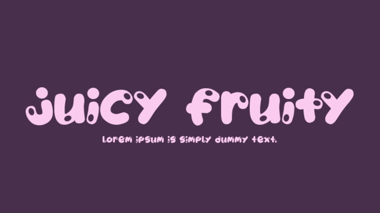 Juicy Fruity Font Family