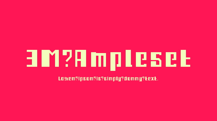 3M Ampleset Font