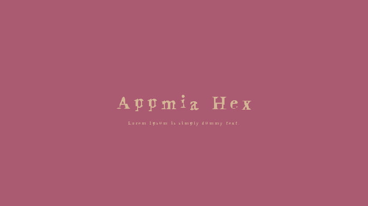 Appmia Hex Font