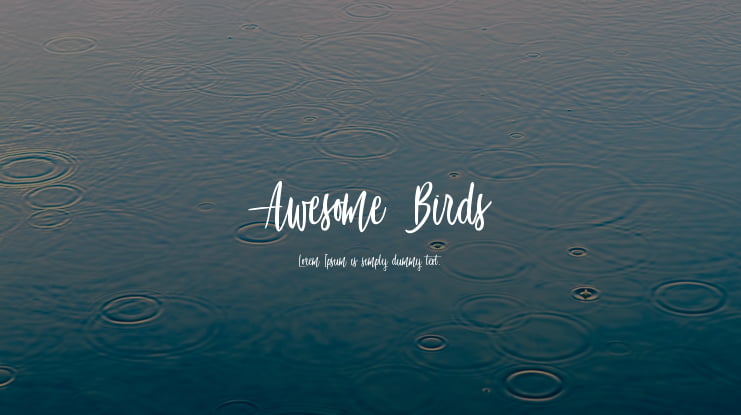 Awesome Birds Font