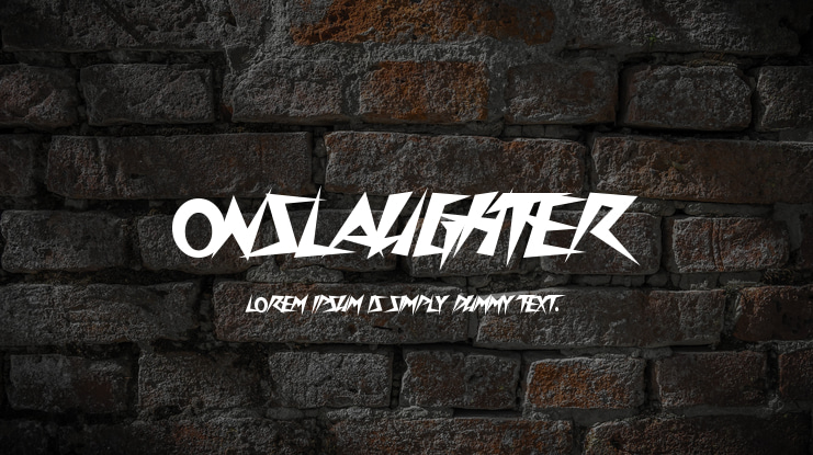 Onslaughter Font