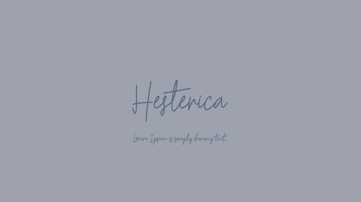 Hesterica Font