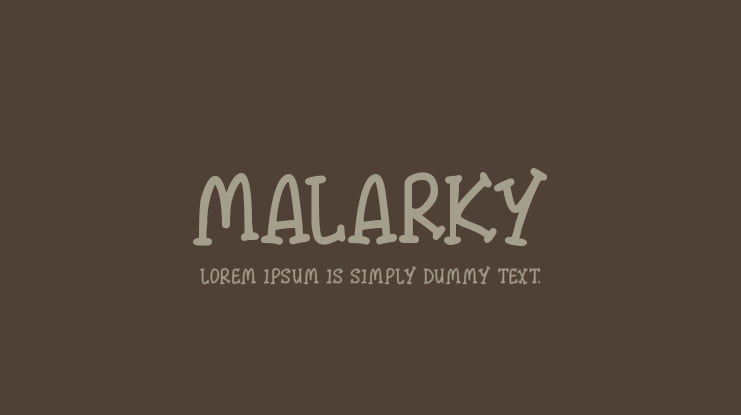 Malarky Font Family