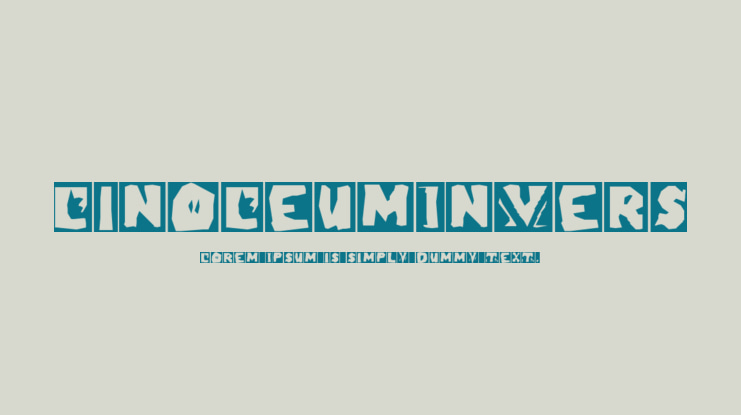 LinoLeumInvers Font