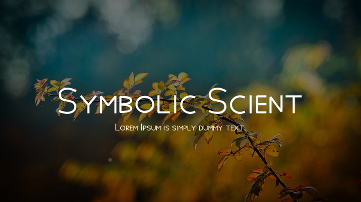Symbolic Scient Font