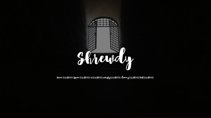 Shrewdy Font