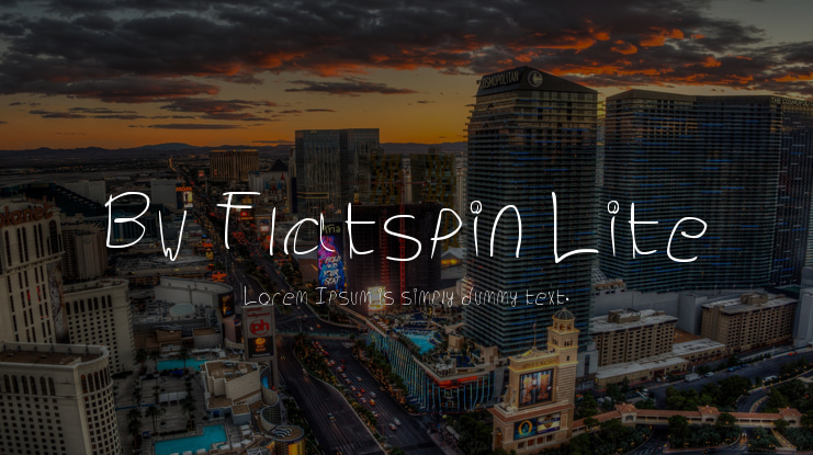 Bw Flatspin Lite Font Family