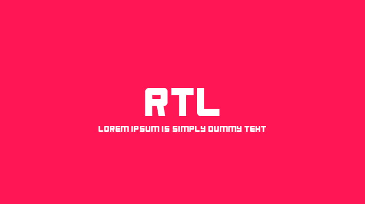 RTL Font