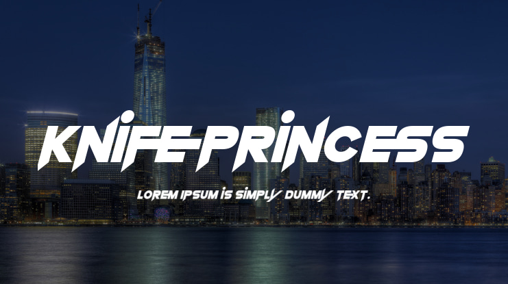 Knife Princess Font Family