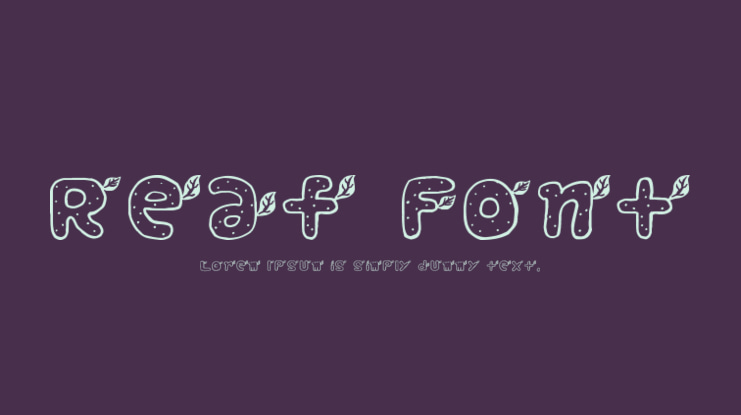 Reaf Font