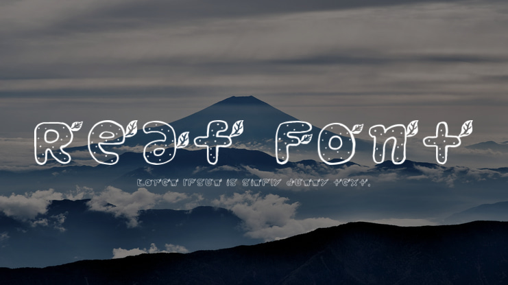 Reaf Font