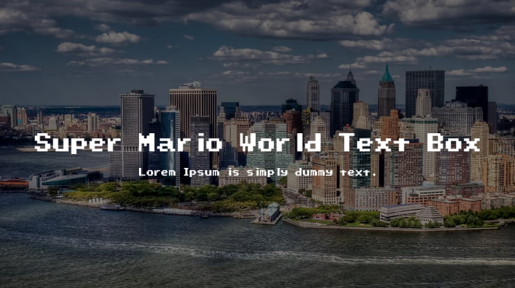 Super Mario World Text Box Font