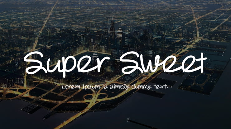 Super Sweet Font Family