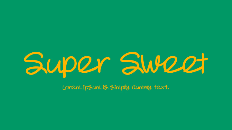 Super Sweet Font Family
