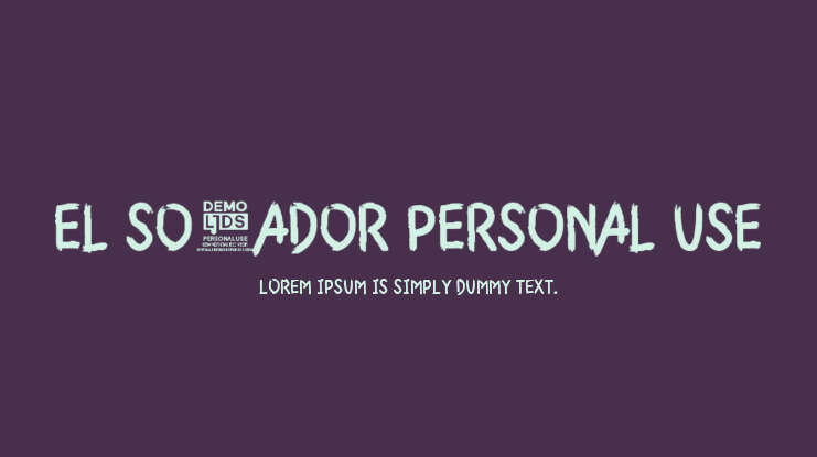 El Soñador Personal Use Font