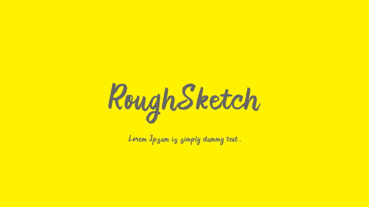 RoughSketch Font