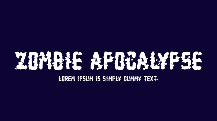 Zombie Apocalypse Font Family