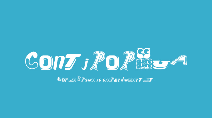 Contipopgua Font