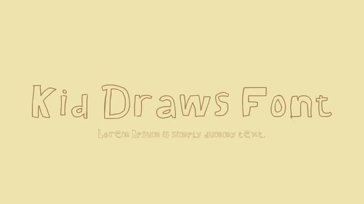 Kid Draws Font