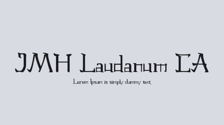 JMH Laudanum CA Font Family