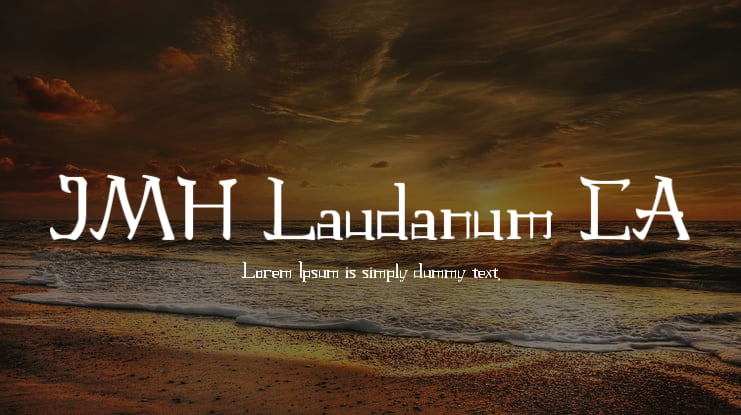 JMH Laudanum CA Font Family
