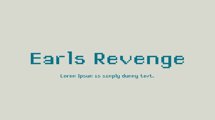 Earls Revenge Font