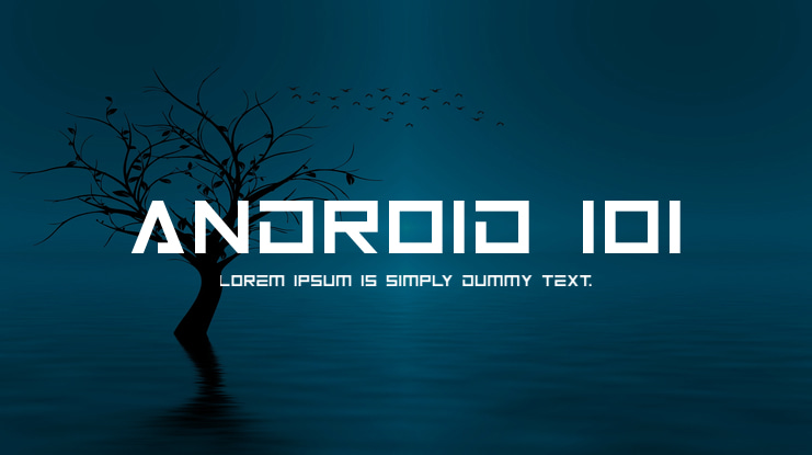 Android 101 Font Family