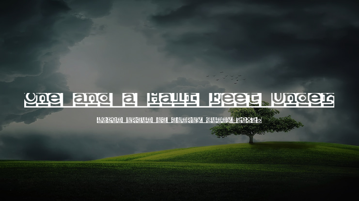 One and a Half Feet Under Font