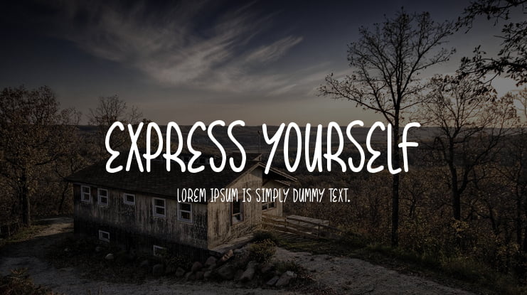 Express Yourself Font Family