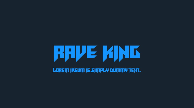 Rave King Font Family