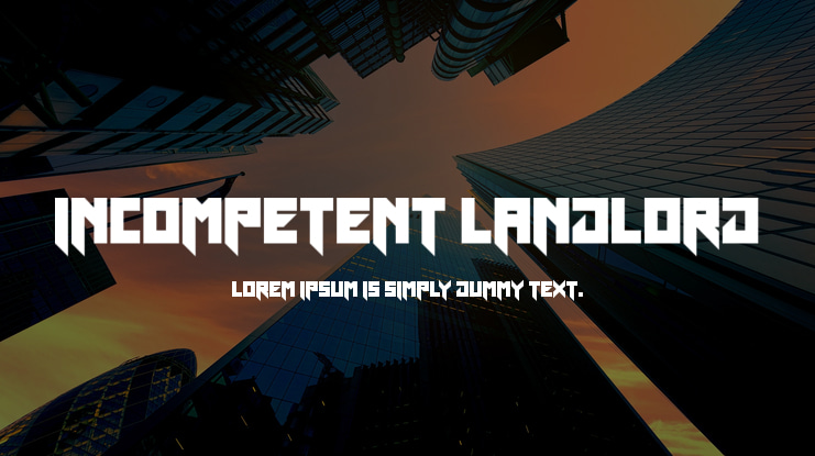 Incompetent Landlord Font