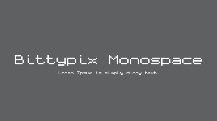 Bittypix Monospace Font