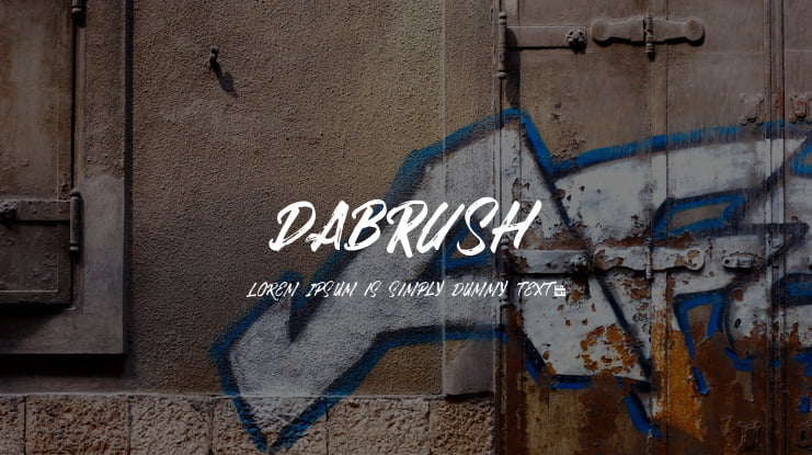 DABRUSH Font