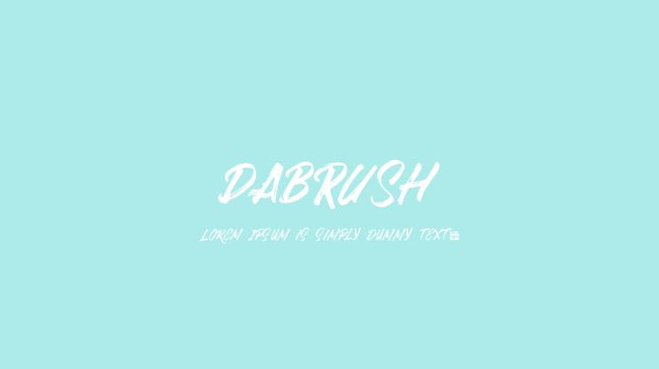 DABRUSH Font
