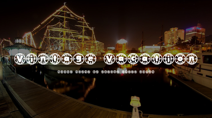 Vintage Vacation Font