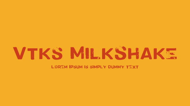 Vtks MilkShake Font