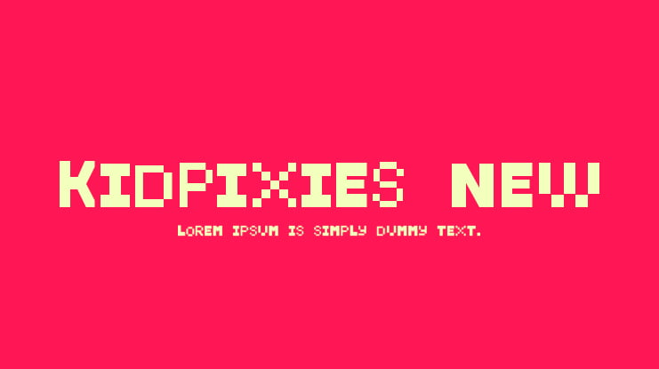 KidPixies New Font