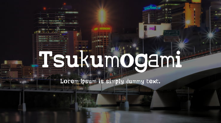 Tsukumogami Font