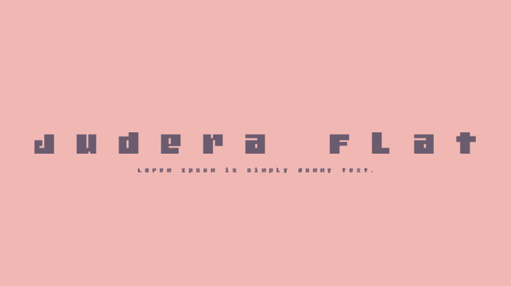 Judera Flat Font Family