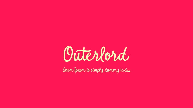 Outerlord Font
