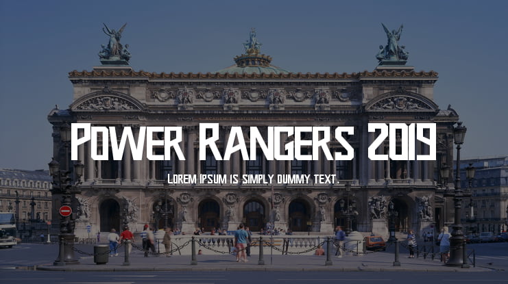 Power Rangers 2019 Font