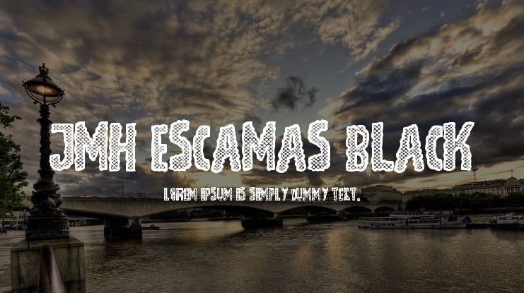 JMH Escamas Black Font Family