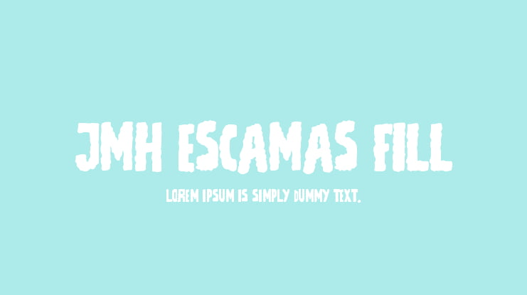 JMH Escamas Fill Font Family